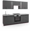 Kiew Standart Fiore kuchynská linka 240, kremenec/wenge Kiew Standart Fiore kuchynská linka 240, kremenec/wenge