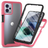 Obojstranný Gumený kryt Shockproof na Motorola Moto G13 / G23 / G53 5G - Ružová Obojstranný Gumený kryt Shockproof na Motorola Moto G13 / G23 / G53 5G - Ružová