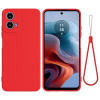 Gumený kryt Silicone na Motorola Moto G34 5G - Červená Gumený kryt Silicone na Motorola Moto G34 5G - Červená