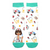 Veselé vysoké ponožky sestrička 0549 41-43 biela Veselé vysoké ponožky sestrička 0549 41-43 biela