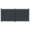 Brána G21 Orlando 350x158 cm dvoukřídlá, antracitová Brána G21 Orlando 350x158 cm dvoukřídlá, antracitová