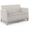 Keter SCANDI FORMA 2 SEATER SOFA - Pebble grey/Soft biege Keter SCANDI FORMA 2 SEATER SOFA - Pebble grey/Soft biege