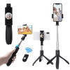 Techsuit Selfie tyč K06 Bluetooth 360° 70cm Čierna Techsuit Selfie tyč K06 Bluetooth 360° 70cm Čierna