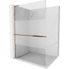 Mexen Kioto+ L, sprchová zástena Walk-In s poličkou a vešiakom 120 x 200 cm, 8mm číre sklo-námraza, ružové zlato profil, 800-120-123-60-35 Mexen Kioto+ L, sprchová zástena Walk-In s poličkou a vešiakom 120 x 200 cm, 8mm číre sklo-námraza, ružové zlato profil, 800-120-123-60-35