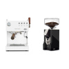 Ascaso Steel DUO PID PLUS, White&Wood + Eureka Mignon Silenzio 55, CR black Ascaso Steel DUO PID PLUS, White&Wood + Eureka Mignon Silenzio 55, CR black