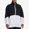 Under Armour Jacket Woven FZ Oversized Jacket Women čierná Under Armour Jacket Woven FZ Oversized Jacket Women čierná