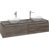 VILLEROY & BOCH Legato závesná skrinka pod dve umývadlá na dosku, 2 zásuvky, 1600 x 500 x 380 mm, Stone Oak, B59900RK VILLEROY & BOCH Legato závesná skrinka pod dve umývadlá na dosku, 2 zásuvky, 1600 x 500 x 380 mm, Stone Oak, B59900RK