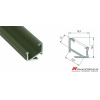 ALU PROFIL TYP H ROHOVÝ (30°/60°) PRE 1 x 12MM LED (BRONZ ANODIZOVANÝ) ALU PROFIL TYP H ROHOVÝ (30°/60°) PRE 1 x 12MM LED (BRONZ ANODIZOVANÝ)
