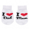 New Baby Dojčenské Froté Ponožky I Love Mum&Dad SSS New Baby Dojčenské Froté Ponožky I Love Mum&Dad SSS