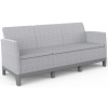Keter SCANDI FORMA 3 SEATER SOFA - Ash grey/Storm grey Keter SCANDI FORMA 3 SEATER SOFA - Ash grey/Storm grey