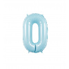 Foliový balónik Číslo 0 svetlomodrý Foliový balónik Číslo 0 svetlomodrý