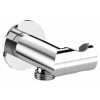 Rohový prípoj s otočným držiakom, okrúhly, chróm Rohový prípoj s otočným držiakom, okrúhly, chróm