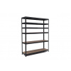 Policový regál Trestles RH 1800x1400x450, nosnosť 1800 kg, 6 políc Farba: čierna, Typ police: drevená MDF 5,4 mm Policový regál Trestles RH 1800x1400x450, nosnosť 1800 kg, 6 políc Farba: čierna, Typ police: drevená MDF 5,4 mm