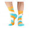 Ponožky Oranžovo belasá láska, Tag socks - M 39–42 Ponožky Oranžovo belasá láska, Tag socks - M 39–42