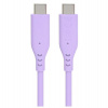 PremiumCord Silikonový kabel s konektory USB-C 60W 480Mbps fialový extra měkký 1,5m (ku31sa15v) PremiumCord Silikonový kabel s konektory USB-C 60W 480Mbps fialový extra měkký 1,5m (ku31sa15v)