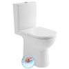 TALAMO WC kombi WC, Rimless, spodný/zadný odpad, biela TALAMO WC kombi WC, Rimless, spodný/zadný odpad, biela