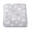 Detská deka New Baby 80x90 heart grey Detská deka New Baby 80x90 heart grey