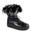 Platform snow boots with fur Big Star W INT1924A black (177263) Black/Green 37 Platform snow boots with fur Big Star W INT1924A black (177263) Black/Green 37