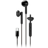 Genius HS-M366 Headset, drátový, do uší, mikrofon, ovládání hlasitosti, 360° rotační klip, USB-C, černý Genius HS-M366 Headset, drátový, do uší, mikrofon, ovládání hlasitosti, 360° rotační klip, USB-C, černý