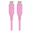 PremiumCord Silikonový kabel s konektory USB-C 60W 480Mbps růžový extra měkký 1,5m (ku31sa15p) PremiumCord Silikonový kabel s konektory USB-C 60W 480Mbps růžový extra měkký 1,5m (ku31sa15p)