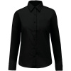 Kariban Košile Jessica K549, popelínová, dlouhý rukáv, dámská COT20K54900200-black Černá XS Kariban Košile Jessica K549, popelínová, dlouhý rukáv, dámská COT20K54900200-black Černá XS