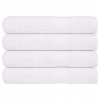 VidaXL Uteráky, 4 ks, biele, 100x200 cm, bavlna 100 % VidaXL Uteráky, 4 ks, biele, 100x200 cm, bavlna 100 %