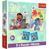 TREFL súprava 3 v 1 Lilo & Stitch: Šťastný deň (2× puzzle + pexeso) 93585 TREFL súprava 3 v 1 Lilo & Stitch: Šťastný deň (2× puzzle + pexeso) 93585