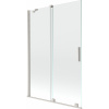 Mexen Velar, 2-krídlová posuvná vaňová zástena 120 x 150 cm, 8mm číre sklo, brúsená oceľ, 896-120-000-01-97 Mexen Velar, 2-krídlová posuvná vaňová zástena 120 x 150 cm, 8mm číre sklo, brúsená oceľ, 896-120-000-01-97