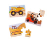 Bigjigs Toys Puzzle 3v1 Stavebné stroje Bigjigs Toys Puzzle 3v1 Stavebné stroje