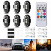 6ks Bezdrôtová LED Stroboskopická Lampa Výkonná 8 Farieb 10 Režimov USB s Diaľkovým Ovládaním 6ks Bezdrôtová LED Stroboskopická Lampa Výkonná 8 Farieb 10 Režimov USB s Diaľkovým Ovládaním