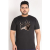 Čierne poľovnícke tričko s jelenom Deer 4XL Čierne poľovnícke tričko s jelenom Deer 4XL
