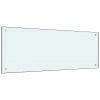 zahrada-XL vidaXL Kuchynská zástena, biela 100x40 cm, tvrdené sklo 249460 zahrada-XL vidaXL Kuchynská zástena, biela 100x40 cm, tvrdené sklo 249460