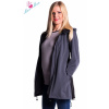 Be MaaMaa Tehotenská softshellová bunda, kabátik - sivá / grafit XL (42)