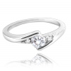 MINET Elegantní stříbrný prsten s bílými zirkony vel. 49 JMAN0046SR49, dámské MINET Elegantní stříbrný prsten s bílými zirkony vel. 49 JMAN0046SR49, dámské