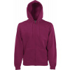 F.O.L. | Premium Hooded Sweat Jacket, Mikina s kapucňou, červená Burgundy, XL F.O.L. | Premium Hooded Sweat Jacket, Mikina s kapucňou, červená Burgundy, XL