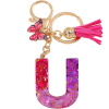 Kľúčenka Abeceda U/Ružová/Motýľ Kľúčenka Abeceda U/Ružová/Motýľ