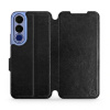 Flip pouzdro na mobil Vivo V70 FE - Mobiwear černé a oranžové (Flip pouzdro, obal, kryt na mobil Vivo V70 FE, tenký design, silikonová vanička, stojánek) Flip pouzdro na mobil Vivo V70 FE - Mobiwear černé a oranžové (Flip pouzdro, obal, kryt na mobil Vivo V70 FE, tenký design, silikonová vanička, stojánek)