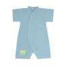 ESITO Letný overal pre bábätko mušelín Blue - modrá Veľ. 74 ESITO Letný overal pre bábätko mušelín Blue - modrá Veľ. 74