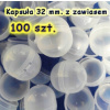 Prázdna kapsula 32 mm priehľadná guľa 100 KS prázdne kapsuly na losovanie Prázdna kapsula 32 mm priehľadná guľa 100 KS prázdne kapsuly na losovanie