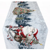 Vianočný gobelínový behúň na stôl Santa na skútri 40x180 cm | Mondo Italia Vianočný gobelínový behúň na stôl Santa na skútri 40x180 cm | Mondo Italia
