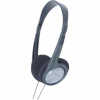Panasonic RP-HT090 ľahké káblové slúchadlá na uši (5m kábel s ovládaním hlasitosti, 30 mm ergonomická čelenka vodiča, systém XBS), sivá