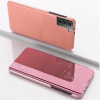 Knižkové puzdro Electroplating Mirror na Samsung Galaxy S21 5G - Ružovozlatá Knižkové puzdro Electroplating Mirror na Samsung Galaxy S21 5G - Ružovozlatá