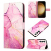 Peňaženkové kožené puzdro Marble Pattern na Samsung Galaxy S24 Plus 5G - Pink Purple Gold Peňaženkové kožené puzdro Marble Pattern na Samsung Galaxy S24 Plus 5G - Pink Purple Gold