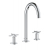 GROHE 20008003 ATRIO M Umývadlová 3-otvorová batéria s výpusťou, chróm GRO 20008003 GROHE 20008003 ATRIO M Umývadlová 3-otvorová batéria s výpusťou, chróm GRO 20008003