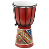 Detský bubon djembe 30 cm, mahagón, ručne maľovaný Detský bubon djembe 30 cm, mahagón, ručne maľovaný