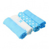 New Baby Softy s potiskom 70 x 70 tyrkysovo-biele 4 ks New Baby Softy s potiskom 70 x 70 tyrkysovo-biele 4 ks