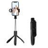 Techsuit Selfie tyč S01-S statív Bluetooth LED 70cm Čierna Techsuit Selfie tyč S01-S statív Bluetooth LED 70cm Čierna