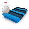 DRYBED Premium Vet Bed Pruhy modrý + čierny 150 x 100 cm DRYBED Premium Vet Bed Pruhy modrý + čierny 150 x 100 cm