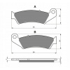 KH185 Brzdové platničky GOLDfren 041 m.in predné, pre japonské motocykle KH185 Brzdové platničky GOLDfren 041 m.in predné, pre japonské motocykle