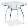 SIGNAL MEBLE Okrúhly jedálenský stôl FINEZJA A, chróm SIGNAL MEBLE Okrúhly jedálenský stôl FINEZJA A, chróm